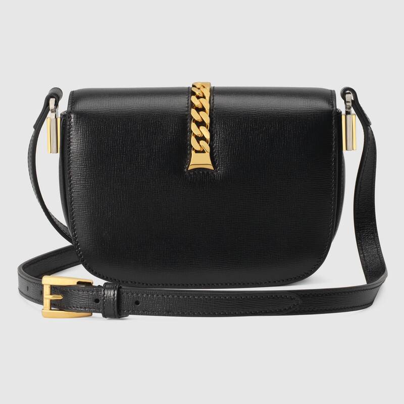 Gucci Sylvie 1969 Mini Shoulder Bag 615965 Black